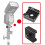 Cold Shoe Mount Adapter Cold Shoe Extender für Kamera Black 2