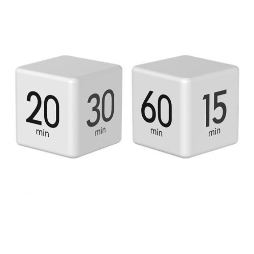 Cube-Timer mit LCD-Display White 1