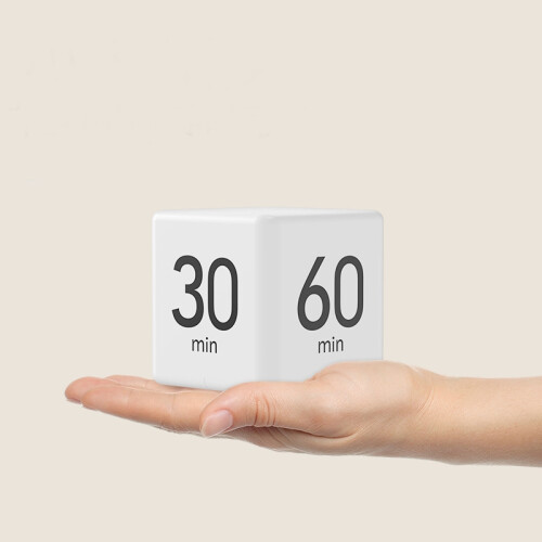 Cube-Timer mit LCD-Display White 2