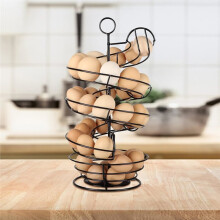 New Kitchen Egg Rack, Spiral Egg Basket Made of Iron for Practical Use, Egg Storage Rack, Household Sorting Rack Storage