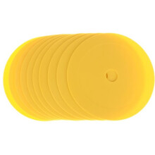 10Pcs Football Flat Cones Disc with Holes Football Basketball Sports Speed Agility Training Aids Markers