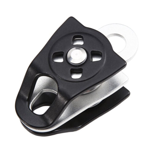 2X 36KN Micro-Double Pulley Minding  Bearing for Progress Capture System Rigging Hauling Rescue Arborist Tree