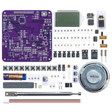 DIY-Kit voor een FM-Radio met Volledige Bandbreedte (FM, MW, SW, 87-108 MHz, Instelbare Frequentie, Digitaal Display), Soldeerproject,