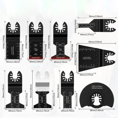 56Pcs Oscillating Multitool Blades Set for Metal, Wood & Plastic Cutting 2