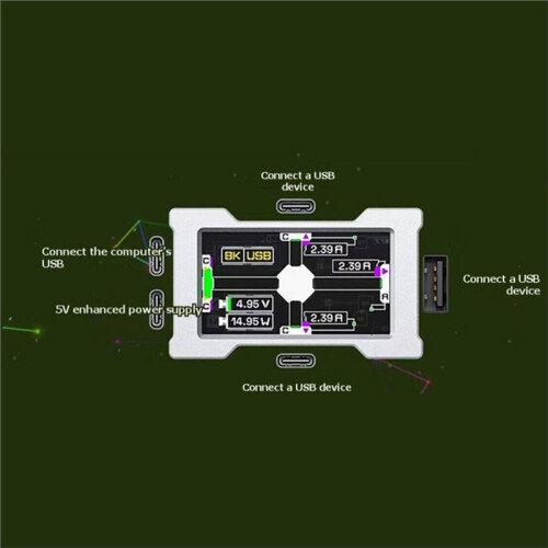 HMHUB ZNEO USB HUB 5  8K Power Personalized Screen Support SRGB for Computer Keyboard Mouse for WootingV2 B 2