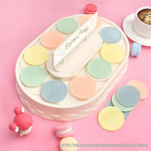 Automatic Rotating Dessert Table Rotary Sushi Machine Turntable Display for Cupcakes Macarons Cakes Wedding Showcases 2