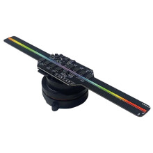 1pc 14cm Naked Eye 3D Holographic Projection Fan Advertising Machine Suspended Aerial Imaging Stereoscopic US Plug