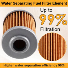 2X for to 70hp Outboard Marine Water Separating Fuel Filter Element 90794-46914, 90794-46879, 90794-46881