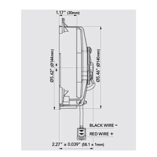 2X Ventilador Elétrico de 5,20 Polegadas Estilo Empurrador Perfil Baixo 307 CFM 5 Pás para SPAL 30103013 VA31-A101-46S 2