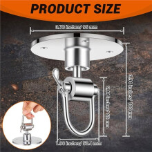 2 Pack Speed Bag Swivel Kit 360 Bearing Speed-Bag Mount Boxing Speedbag Swivel for Home Gym