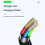 Elegantes, abgewinkeltes USB-A-auf-Typ-C-Ladekabel mit-2m 6