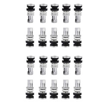 200 PièCes Kit de Tige de Valve de Pneu MéTal TR161 Tiges de Valve de Pneu de Roue Bouchon Anti-PoussièRe pour ATV Voiture Go-Kart Bateau Remorque