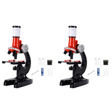 2X Microscope Jouet pour Enfants 1200 Fois ÉTudiant ExpéRience Scientifique Puzzle Science et ÉDucation Ensemble de Jouets