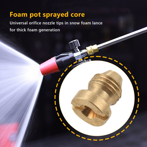 3 Pcs Foam Cannon Orifice Nozzle Tips, High Replacement Thread Nozzle for Snow Foam Lance, 1.1 MM 1