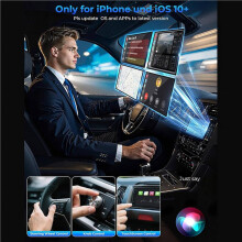 2X Wireless CarPlay for Android Auto Adapter,USB Wired to Wireless CarPlay Converter, Plug & , Auto Connect for Cars