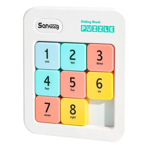 Magnetic Number Puzzle Game for Kids - Math Learning Toy with Sliding Blocks
