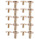 10x Arc Solid Brass Button Stud Screw Nail Screw back Leather Rivet Belt 8mm 6