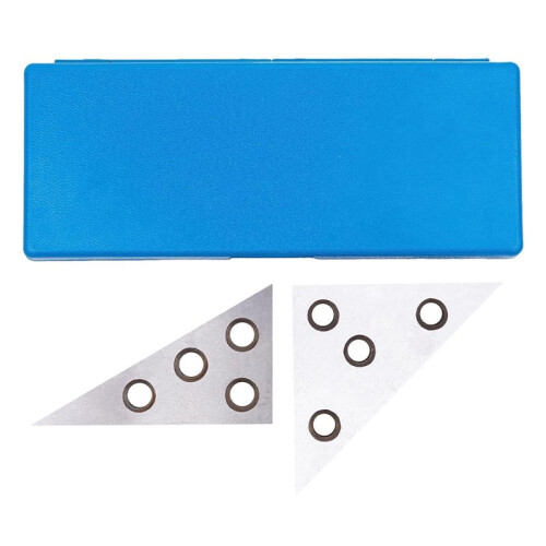 Solid Angle Plate Set 30-60-90 Degree & 45-45-90 Degree, Triangle Angle Block Hardened Steel with Precision Ground Angle 1