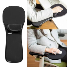 Alfombrillas Ergonómicas para Ratón con Reposabrazos para Escritorio y Silla, Soporte Ajustable para la Muñeca y el Brazo, Alivio para el Codo en