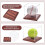Baseball Display Case, No Assembly Clear Acrylic  Holder with Solid Wood Base for Autograph 5