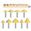3D Router Bit V-Shaped Cutter 3D Milling Cutter Engraving Machine Cutter Woodworking Tools 9pcs 2