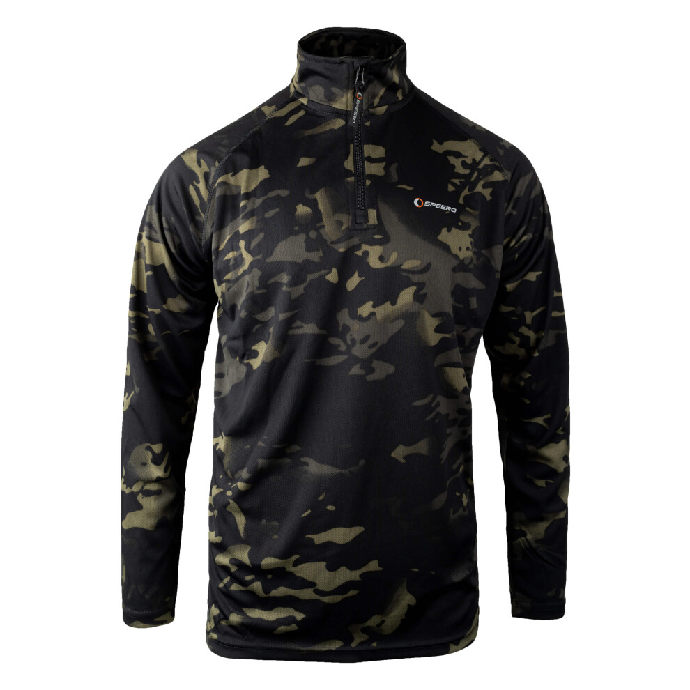 Speero Long Sleeve Armour Top Cam Large Black