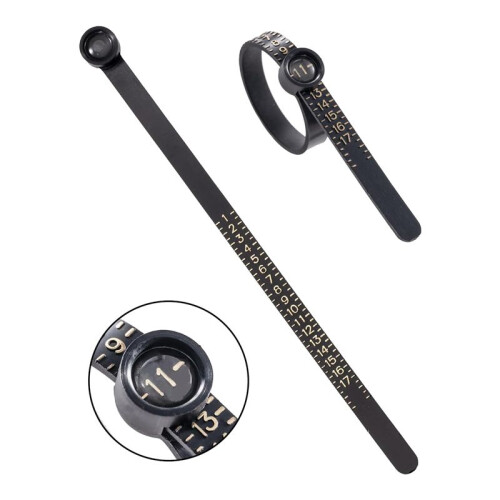 Ring Sizer Measuring Tool Set with Magnifying Glass, Integrated Conical Solid Ring Mandrel Sizer Tools for Ring Repair 1