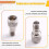 Stainless Steel SMA Quick Test Adapter Fast Plug Push Pull Adapter 18GHz 50ohm 5