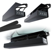 Under Table Cable Organizer Punch-Free Wire Organizer Under Desk Cable Management Tra Holder Easy Installation