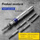 6 in 1 Impact Screwdriver Set Impact Drive Rusted Stuck Broken Fasteners Remover Screwdriver Set Interchangeable Bits 2
