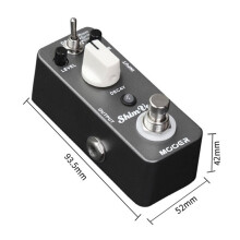 MOOER MRV1 ShimVerb Reverb Guitar Effect Pedal 3 Modes Room Spring Shimmer Reverb Compact Pedal for Electric Guitar