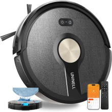 UNINELL UR1 Robot Vacuum Cleaner & Mop 5000Pa, Alexa App Control, 180Min Runtime, Auto Carpet Boost, Slim Pet Hair Robot Vacuum