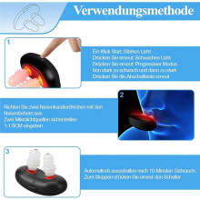 2pack Infrared Nasal Therapy Device Portable Infrared Intelligent Rhinitis Machine for Rhinifis