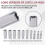 10 Pieces Of 1/4Inch External Socket with Long Hexagonal Socket  and Combined Ratchet Wrench Tool 1
