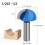 1/2 Shank Round Nose  Core Box Router Bit Double  Woodworking Tools Half Round Relief Drill Bits 2