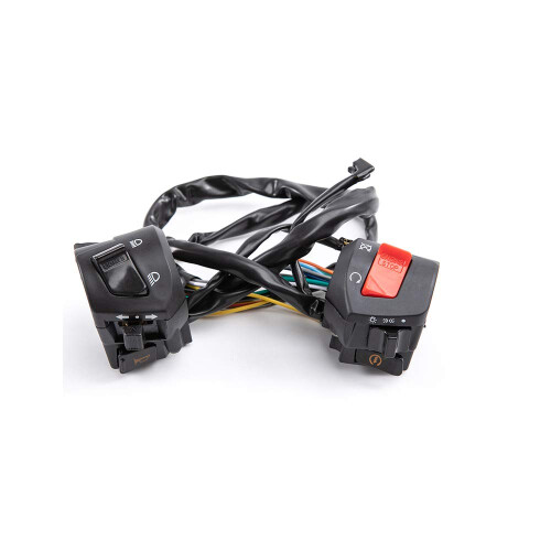 Universal 12V 7/8" Engine Handlebar Control Switch Motorcycle Horn Indicator Headlight Electric Start Switch 2
