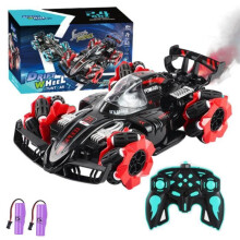 Voiture télécommandée 1:16 4x4 avec brumisateur, musique et lumiÚres LED, vitesse maximale de 20 km/h, jouet tout-terrain pour enfants