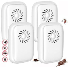 Répulsif électronique ultrasonique contre les nuisibles (fourmis, souris, rats, araignées, cafards) - Usage intérieur et extérieur - Lot de