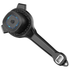 Apriscatole Elettrico con Tecnologia Power-Clamp: Serraggio Automatico e Rotazione Manuale per un'Apertura Facile.