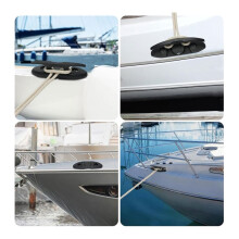 4 Pack Boat Folding Cleat,Flip Dock Cleats Marine Fold Cleats with Back Plate and Fasteners