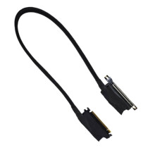 Cabos de Extensão PCIe 5.0 X16 para X16 para Placa de Vídeo GPU 512G para Chassis de Servidor para RTX50 com Curvatura Dupla Reversa de 55 cm