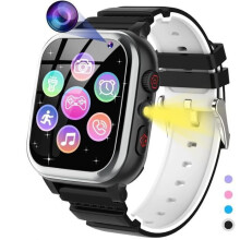 Smartwatch für Kinder mit 26 Spielen, HD-Kamera, für Jungen und Mädchen von 3-12 Jahren, Schwarz, Geburtstagsgeschenk
