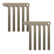 10PCS Emergency Uncut Insert Blank Key Blade HU100R G Plate for X7 Card Spare Key