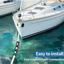 Corde de Mouillage de Yacht Professionnelle et Kit de Snubber en Caoutchouc EPDM pour un Amarrage Sécurisé