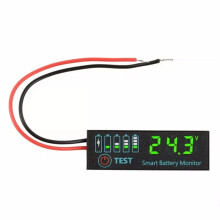 Universeel Batterijlaadindicatorpaneel 7-55V LED-Indicator voor Loodzuur-/Lithiumbatterijen, Groene Laadindicator