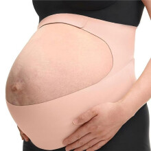 Faixa Abdominal de Gravidez Cor da Pele, Faixa de Suporte Confortável para Gestantes, Cinto Invisível para Costas, Abdômen e Cintura M