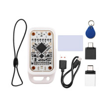 Émulateur de Cartes à Puce RFID Chameleon V3.0, Copieur NFC avec 1 Porte-Clés UID + 1 Carte CUID Blanche, Puce D'Identification 125 KHz 13,56 MHz