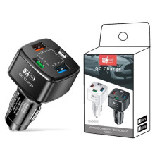 4-poorts USB-autolader QC3.0 35W 7A met oververhittingsbeveiliging en snelladen voor voertuigen