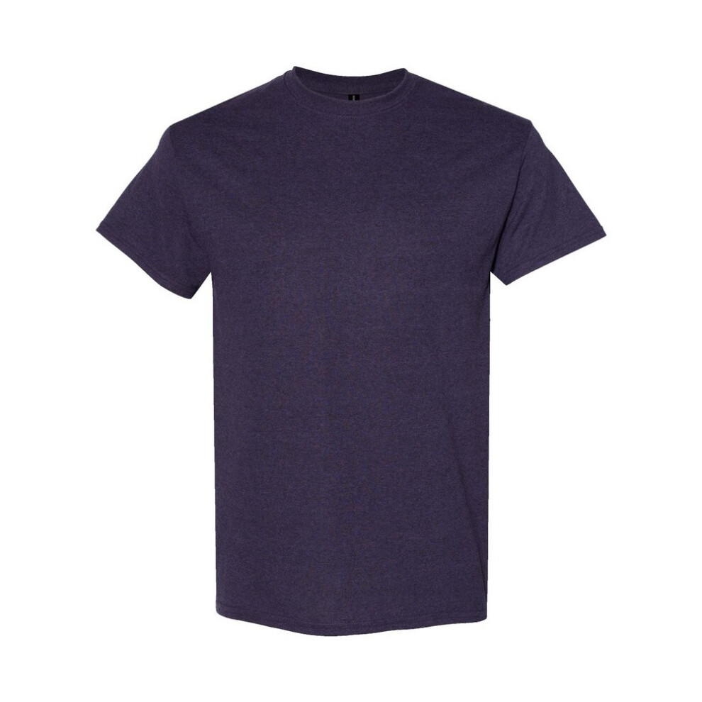 Gildan (Xl, Berry) Mens Heavy Cotton T-Shirt Black