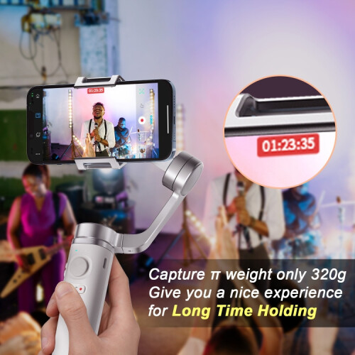 Doying Capture Π Aluminum Alloy Arm 3-Axis Handheld Gimbal Stabilizer, Standard Version (Gray) :Capture π Basic Surprise Gift 1